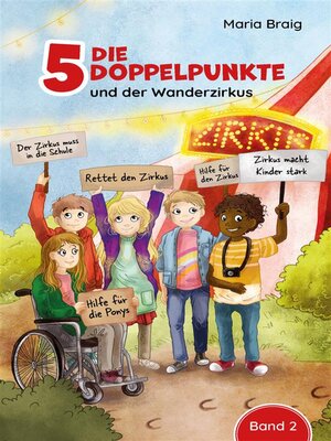 cover image of Die 5 Doppelpunkte und der Wanderzirkus